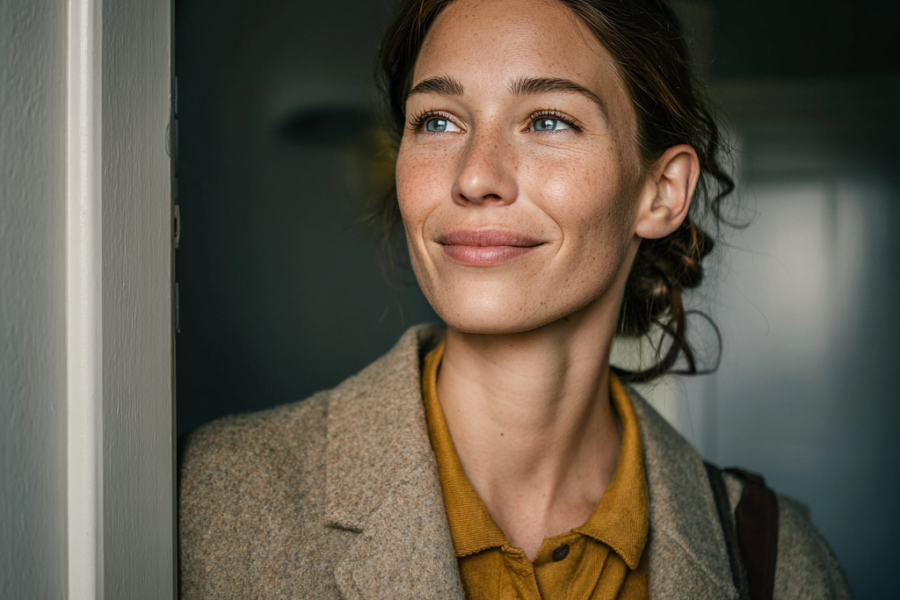 woman please with herself